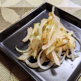 じゃが芋と玉ねぎで、海苔炒め